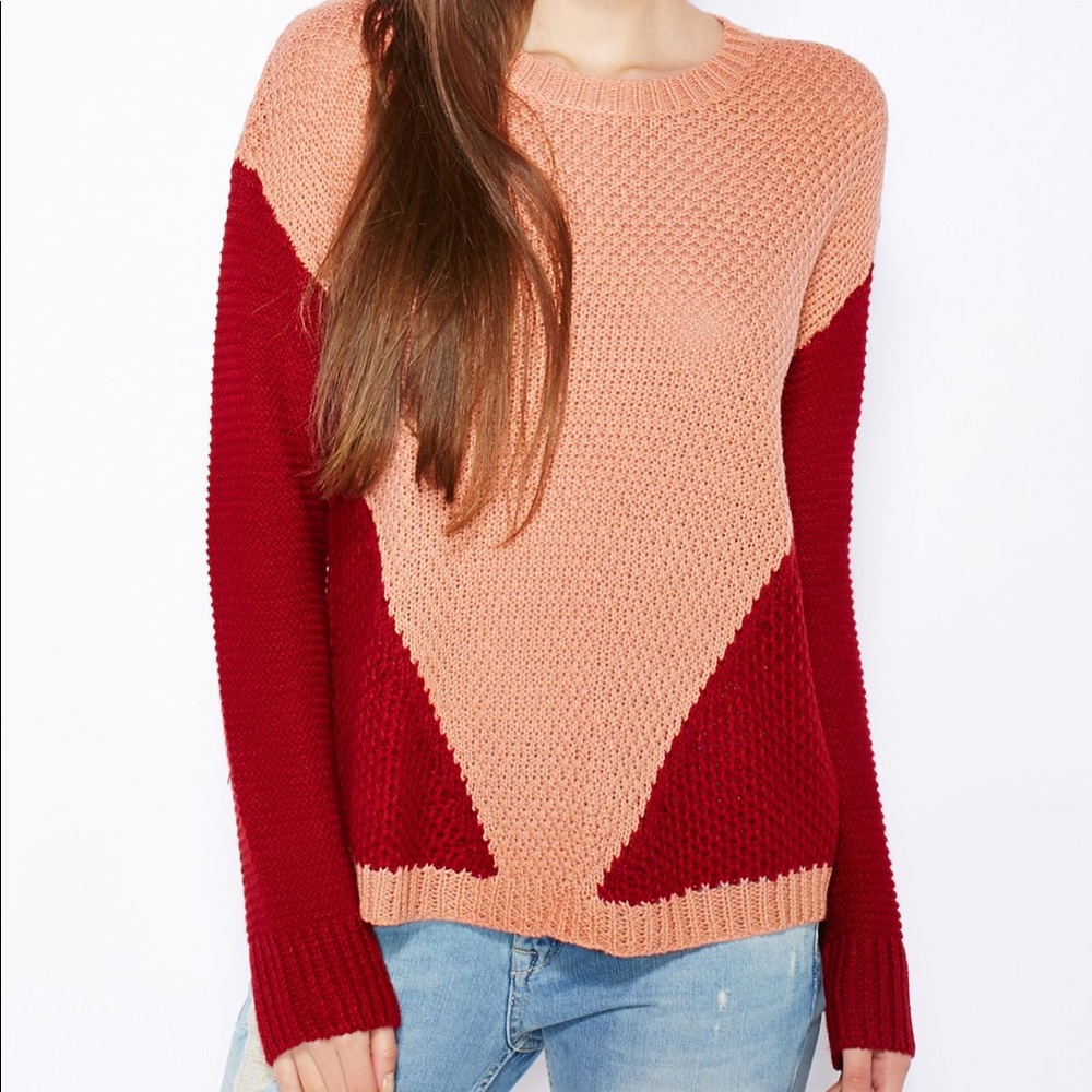 MINKPINK Color block sweater